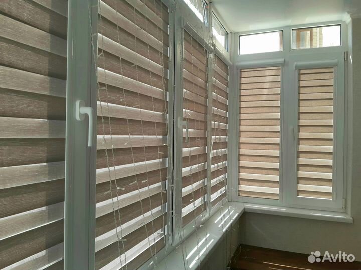 Рулонные шторы день ночь, свое производство