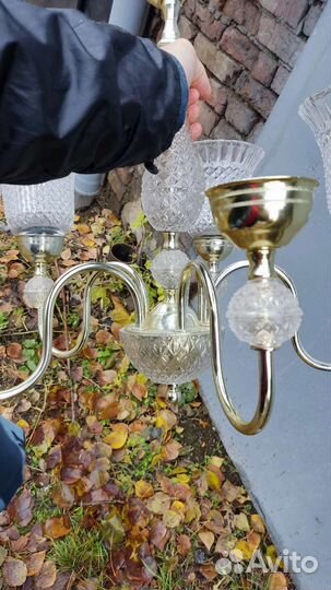 Винтажная потолочная люстра СССР