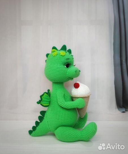 Дракон вязаный ручная работа