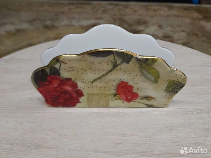 Салфетница фарфоровая