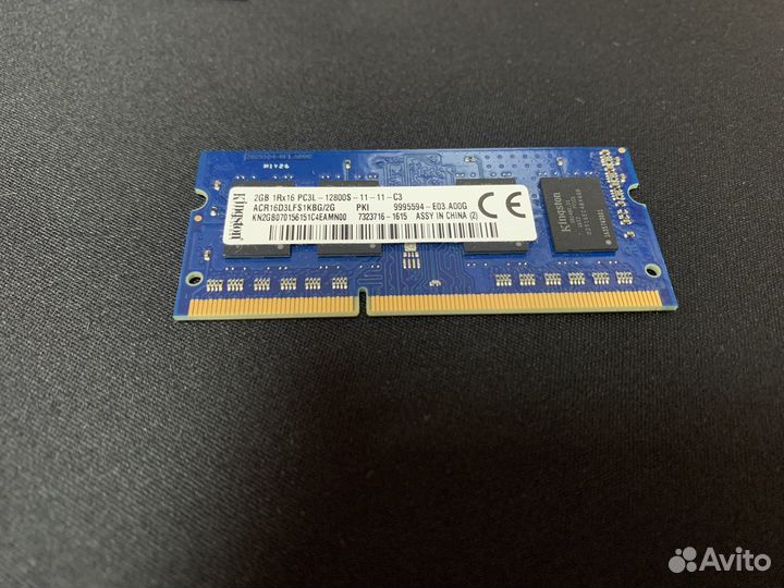 Оперативная память Kingston для ноутбука ddr3 2gb