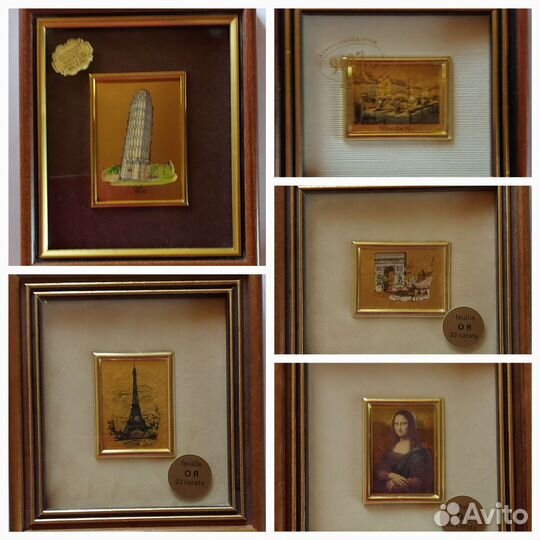 Картины с золотом 23 карата