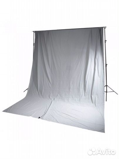 Фотофон стойки + серый фон 3х3м