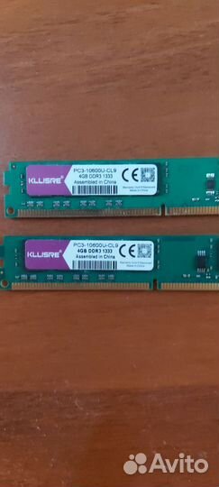 Оперативная память ddr3 kllisre 8 gb 1333mhz (4+4)