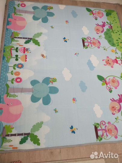 Термоковрик для игр ребенка на полу