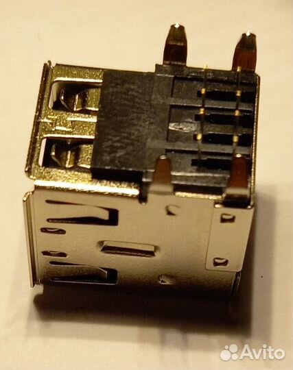Гнездо USB двойное угловое на плату