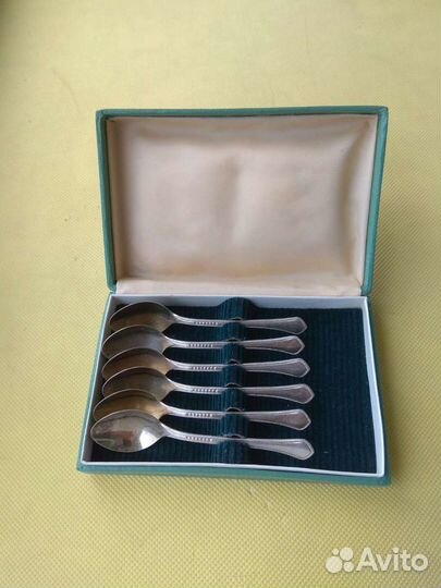 Набор чайных ложек Мельхиор Прибалтика СССР