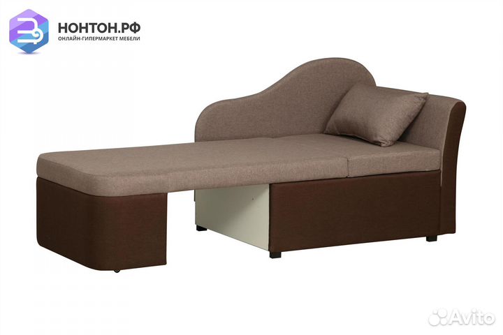 Тахта угловая выкатная Мася 12 бежевая / коричнева