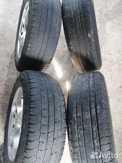 Литые диски с летней резиной бу (5*114,3)