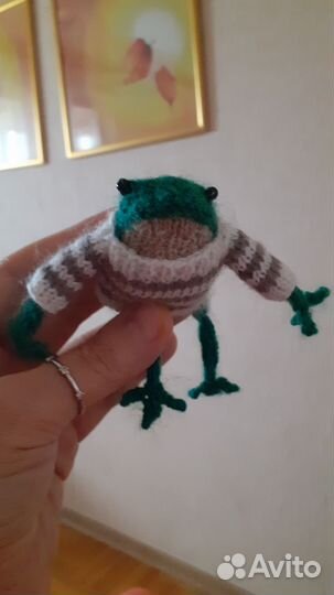 Лягушки вязаные