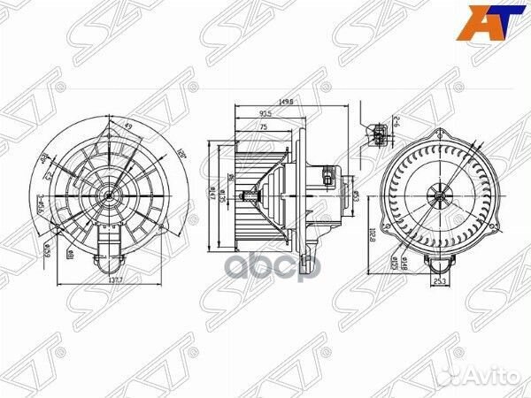Мотор отопителя салона Kia Soul 08-14 ST-97113