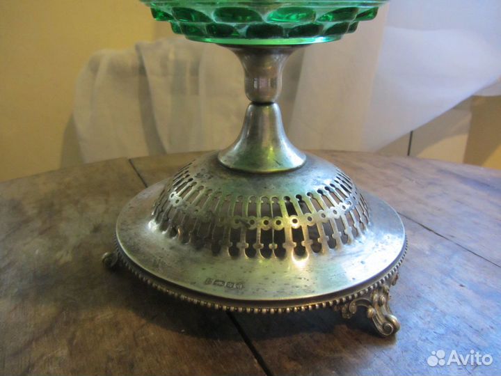 Старинная ваза-конфетница. Клеймо