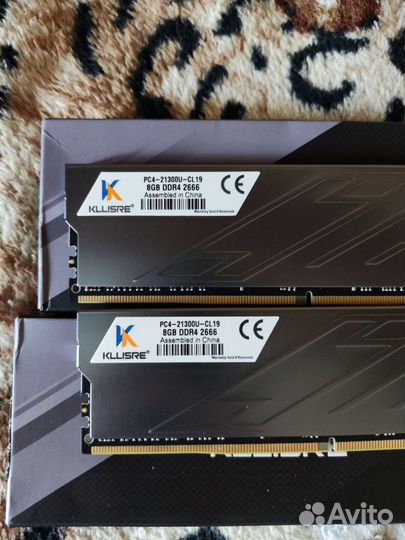 Оперативная память kllisre ddr4 16gb 2666mHz