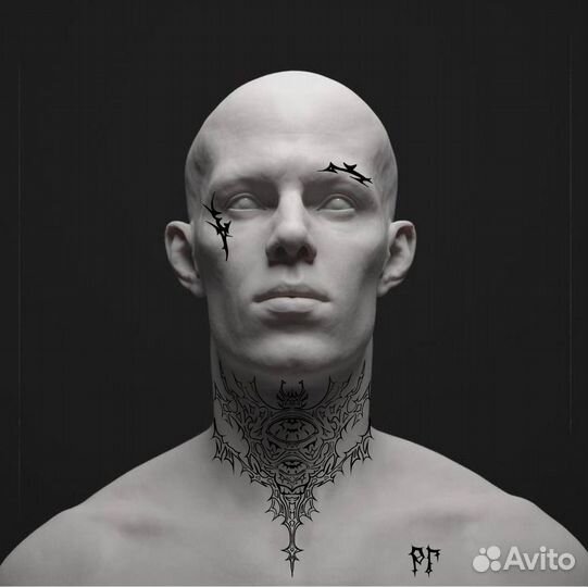 Эскизы тату на заказ Y2K shape