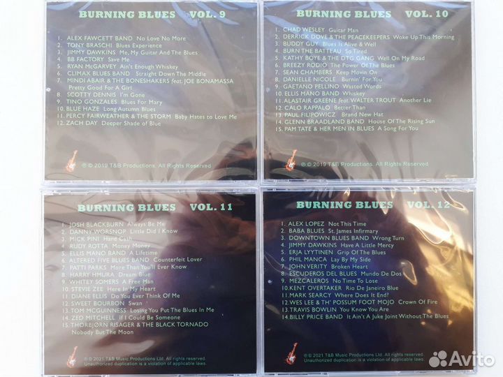 CD диски Сборник блюза Burning Blues