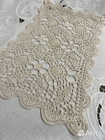 Вязаные салфетки, ручная работа винтаж
