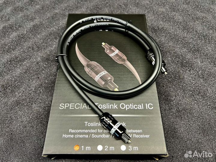 Оптический кабель Toslink Tchernov (1/2/3/5м)