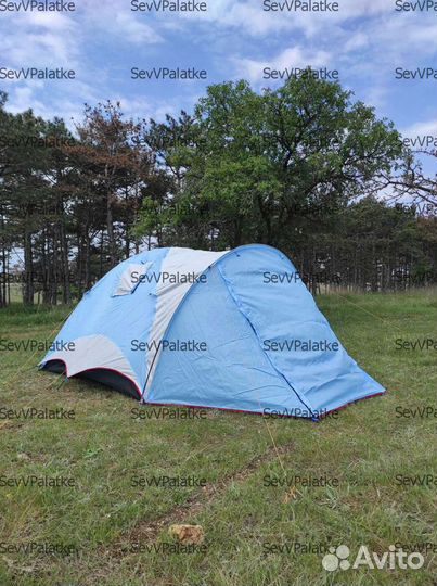 Палатка 3-х местная туристическая с тамбуром 110см