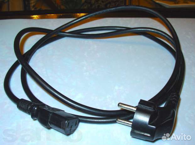Кабель питания 220V 1.8м для компьютера, 2 шт