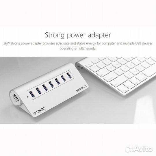 USB Хаб Type-C 8в1 на MacBook orico м.M3H7