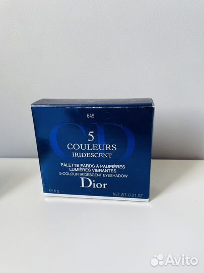 Тени для век dior couleurs iridescent 649