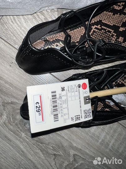 Балетки Zara новые 36 размер