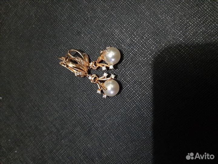 Серьги бижутерия с камушками