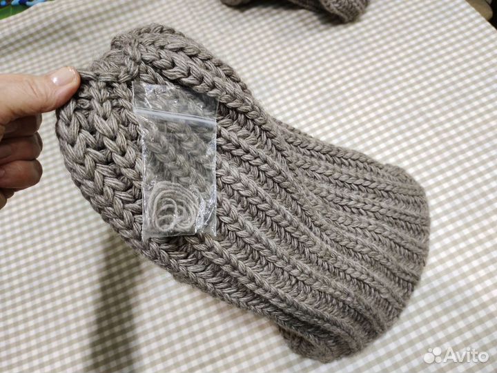 Зимняя парочка - шапка и снуд женский, Россия