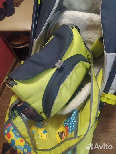 Детские санки на колесах, переключаются на лыжи