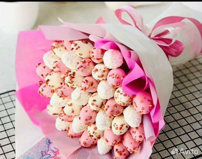 Букет из клубники в шоколаде