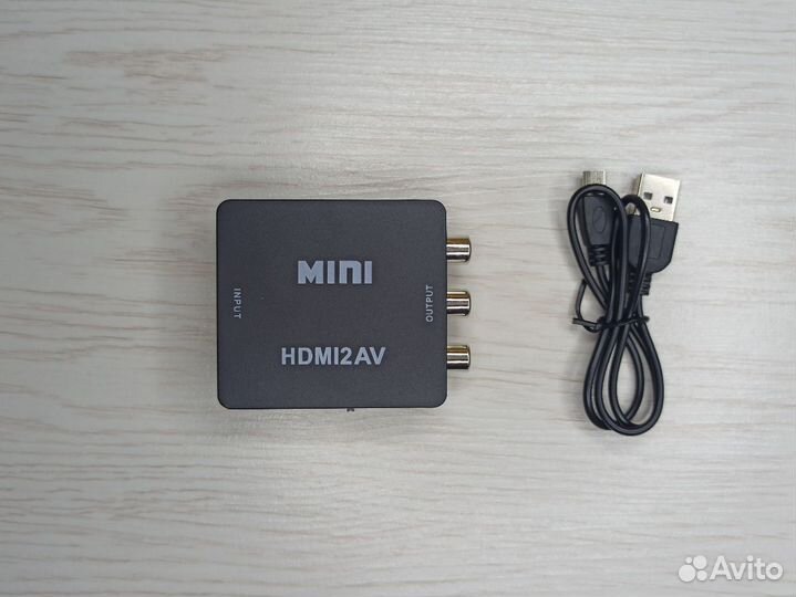 Конвертер с hdmi на RCA(тюльпаны)