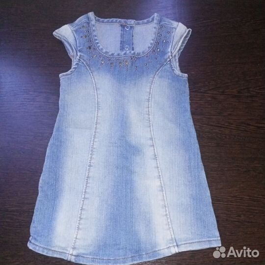Джинсовый сарафан для девочки 62 68