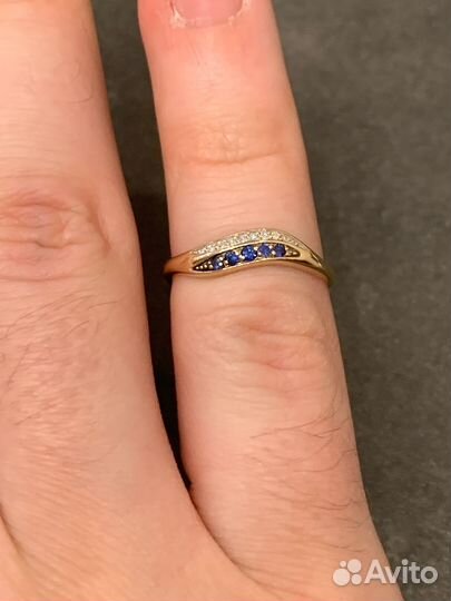 Кольцо золотое с бриллиантами