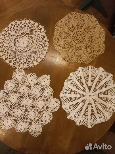 4 салфетки винтаж ГДР