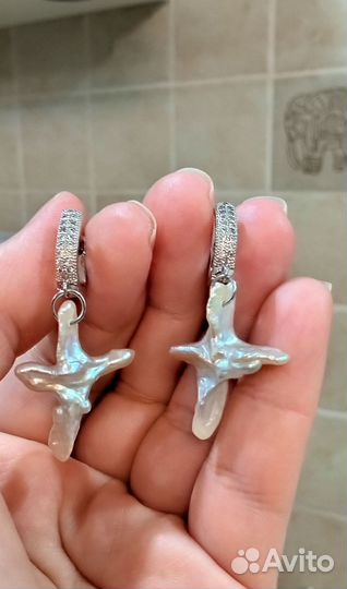 Серьги кресты