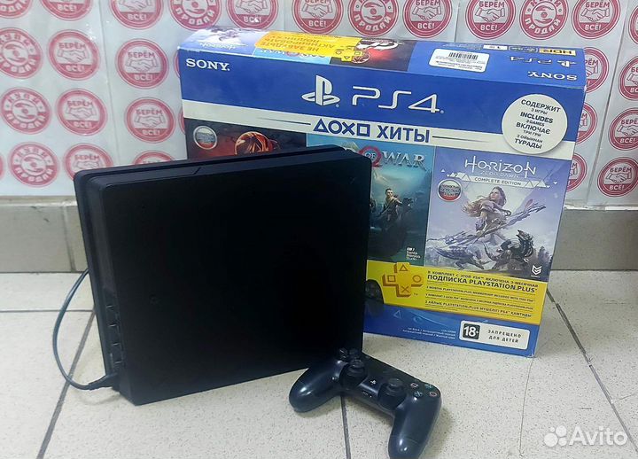 Игровая приставка sony playstation 4 slim 1T 14609