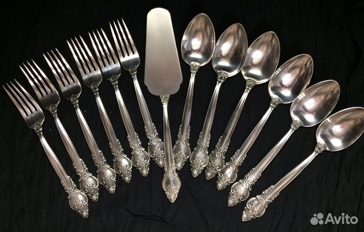 Ложки Вилки мельхиор Троянда СССР