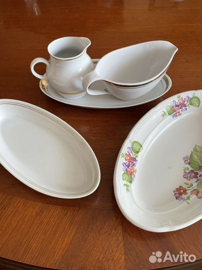 Набор столовой посуды, селёдочницы