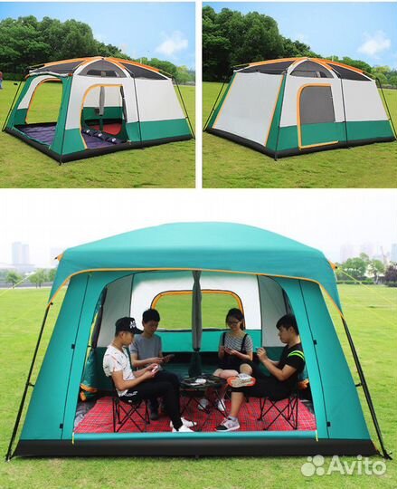 Палатка 12-местная кухня-шатер-дом-баня-кемпинг