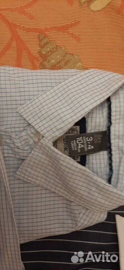 Рубашки белая,голубая,в полосочку Италия 100хлопок