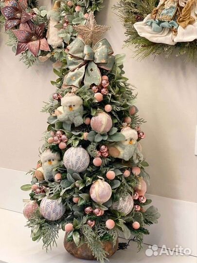 Новогодняя композиции, венки,елочки