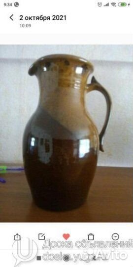 Кувшин 2,7 литра глиняный