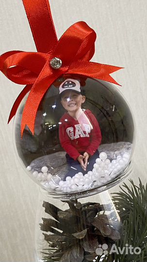 Новогодние Елочные шары с фото