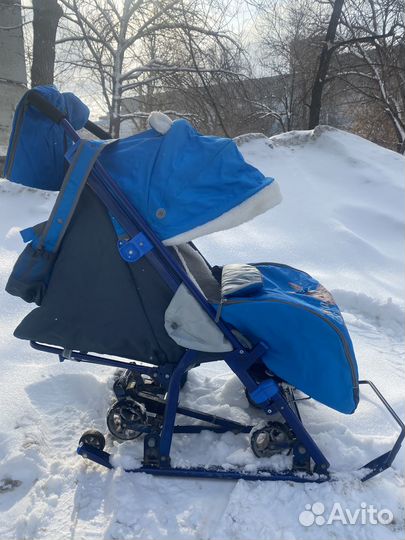 Санки коляска ника детям 7