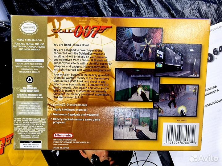 Goldeneye 007 для nintendo 64