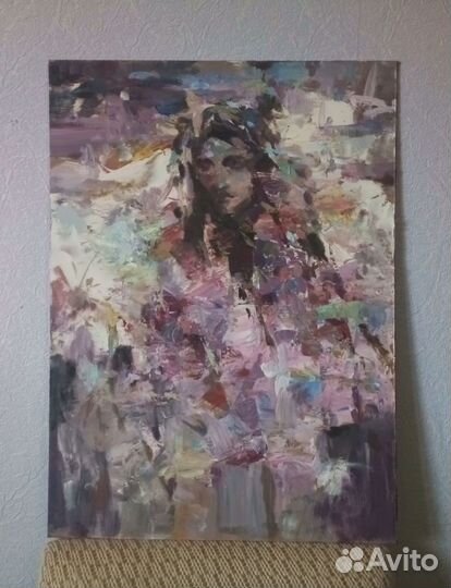 Картина на оргалите акриловой краской