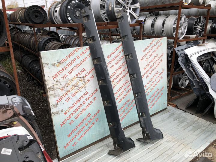 Накладки на пороги (наружные) Дастер 1