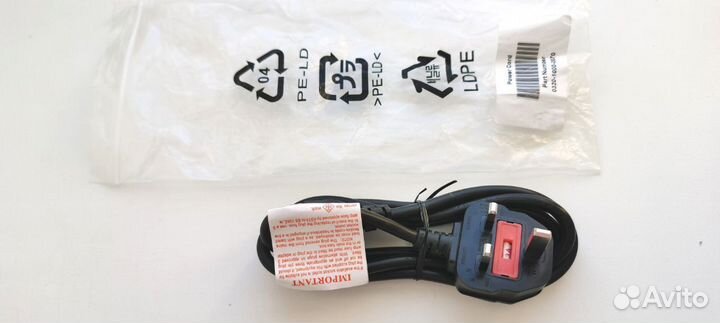 Шнур вилка Великобритания