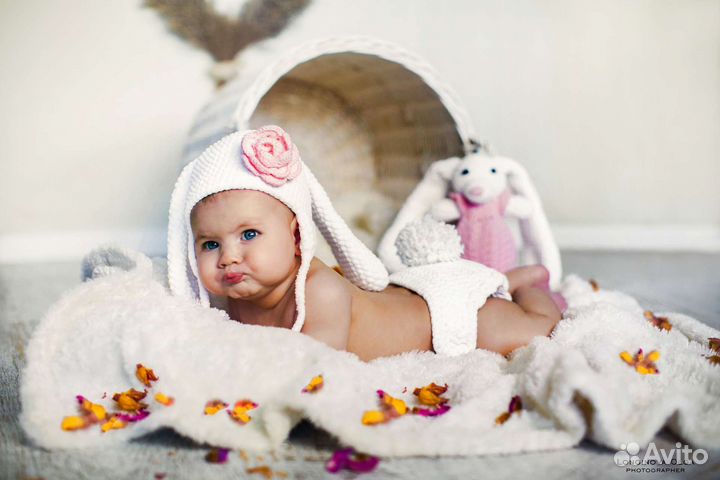 Вязанный детский костюм для фотосессии 