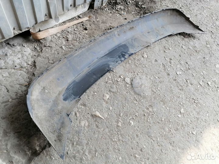 Юбка заднего бампера Skoda rapid 1